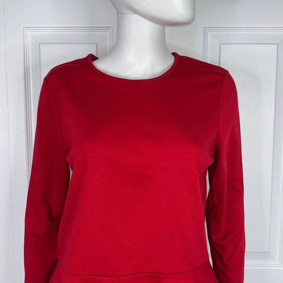 Ralph Lauren Red Women's Peplum Sweater - Picture 2 of 2